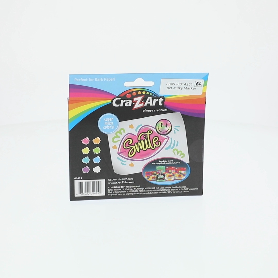 Cra-Z-Art Broadline Super Milky Markers, 8 Count - Pastel Markers