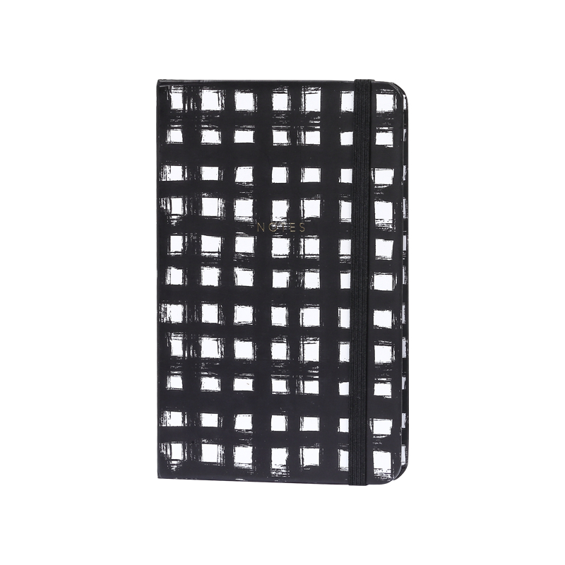 Pen+Gear Small Hardcover Journal, Black & White Geometric, 160 Pages 