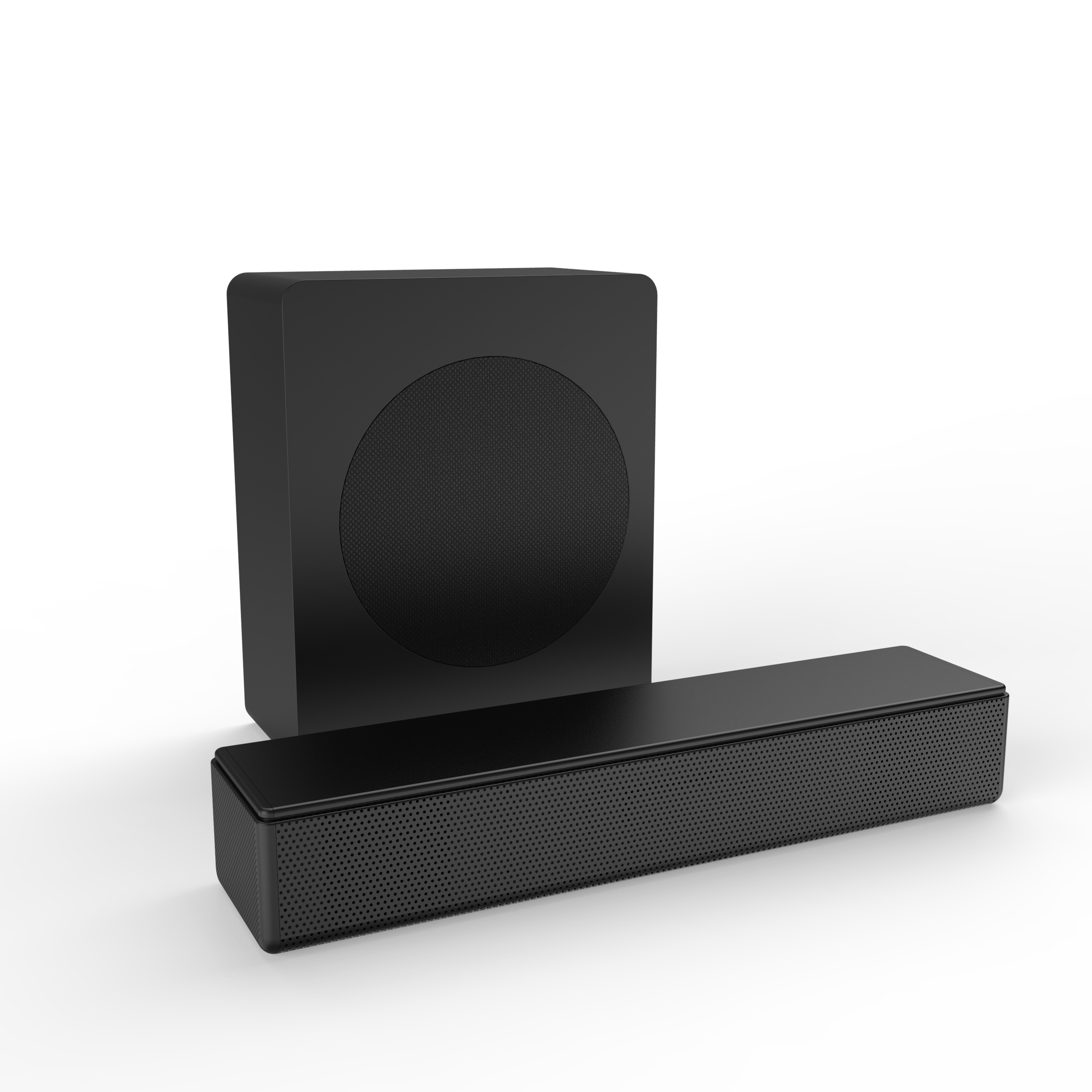 LARKSOUND 2.1 CH Sound Bar With Built-in Subwoofer, Small Soundbar For TV, PC, Gaming, Mini TV Speaker With Bluetooth/HDMI ARC/Optical/AUX/USB Connections