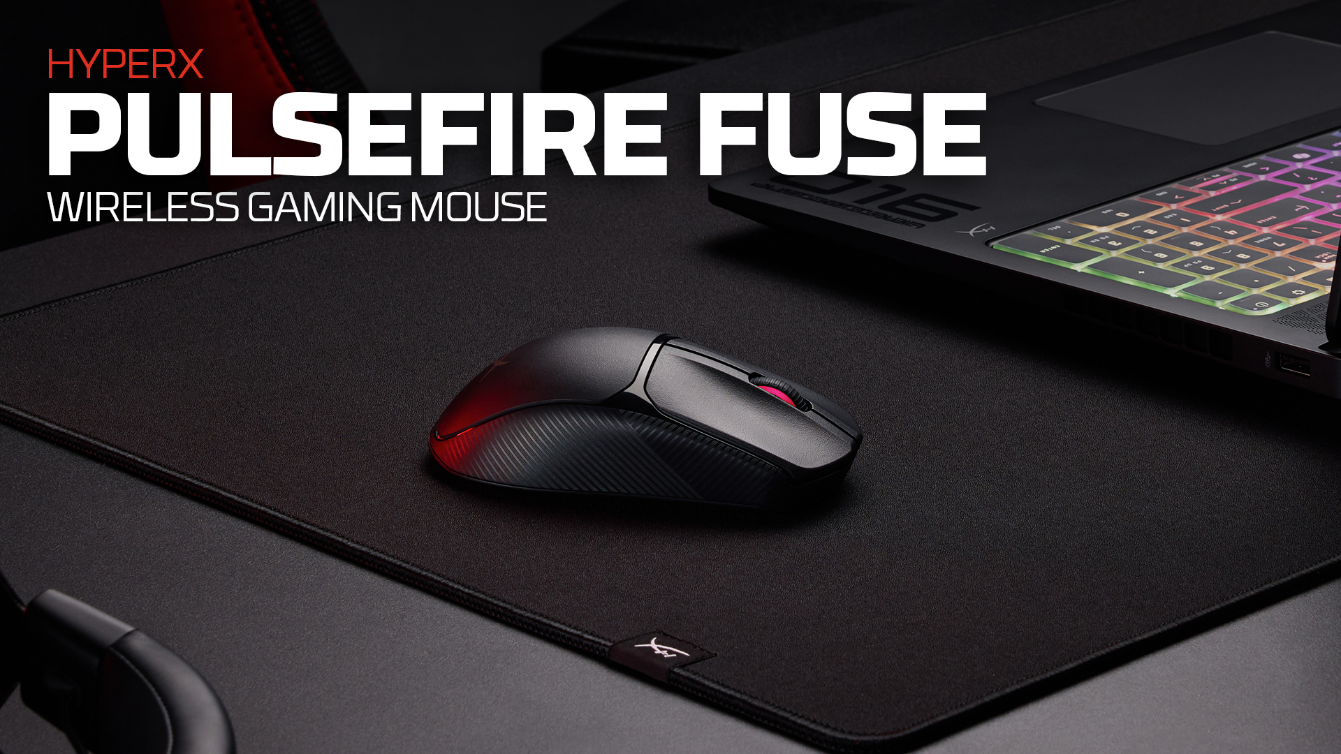 thumbnail video image 2 of HyperX Pulsefire Fuse - Wireless Gaming Mouse, 2 of 15