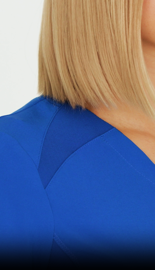 thumbnail video image 2 of Infinity GNR8 Scrubs Top For Women V-Neck IN620A, 2 of 8