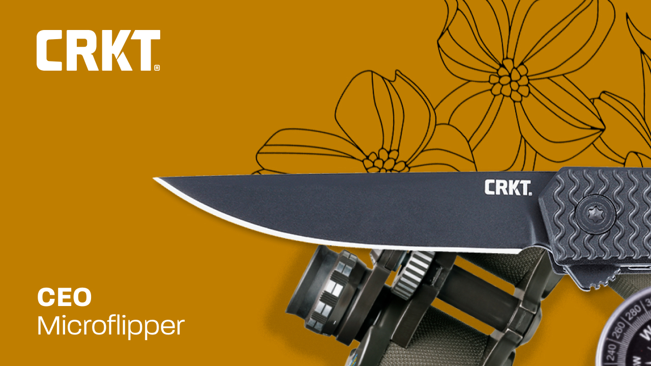 CRKT CEO Microflipper Everyday Carry EDC Pocket Folding Knife with