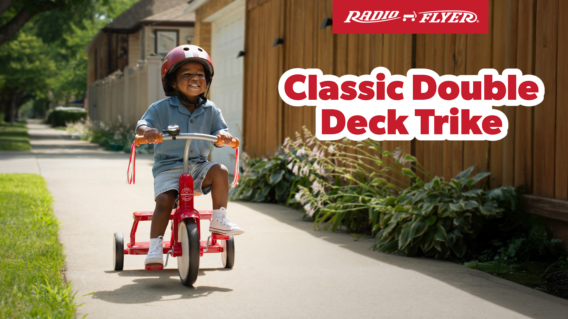 Radio Flyer Classic Double Deck Trike with Steel Frame for Ages 2.5 to ...