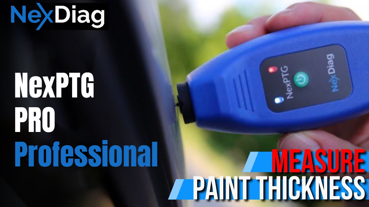 thumbnail video image 2 of Nexdiag NexPTG Professional Clear Coat Measure Tool for Automotive Paint Thickness Measurement Gauge HogoR, 2 of 10