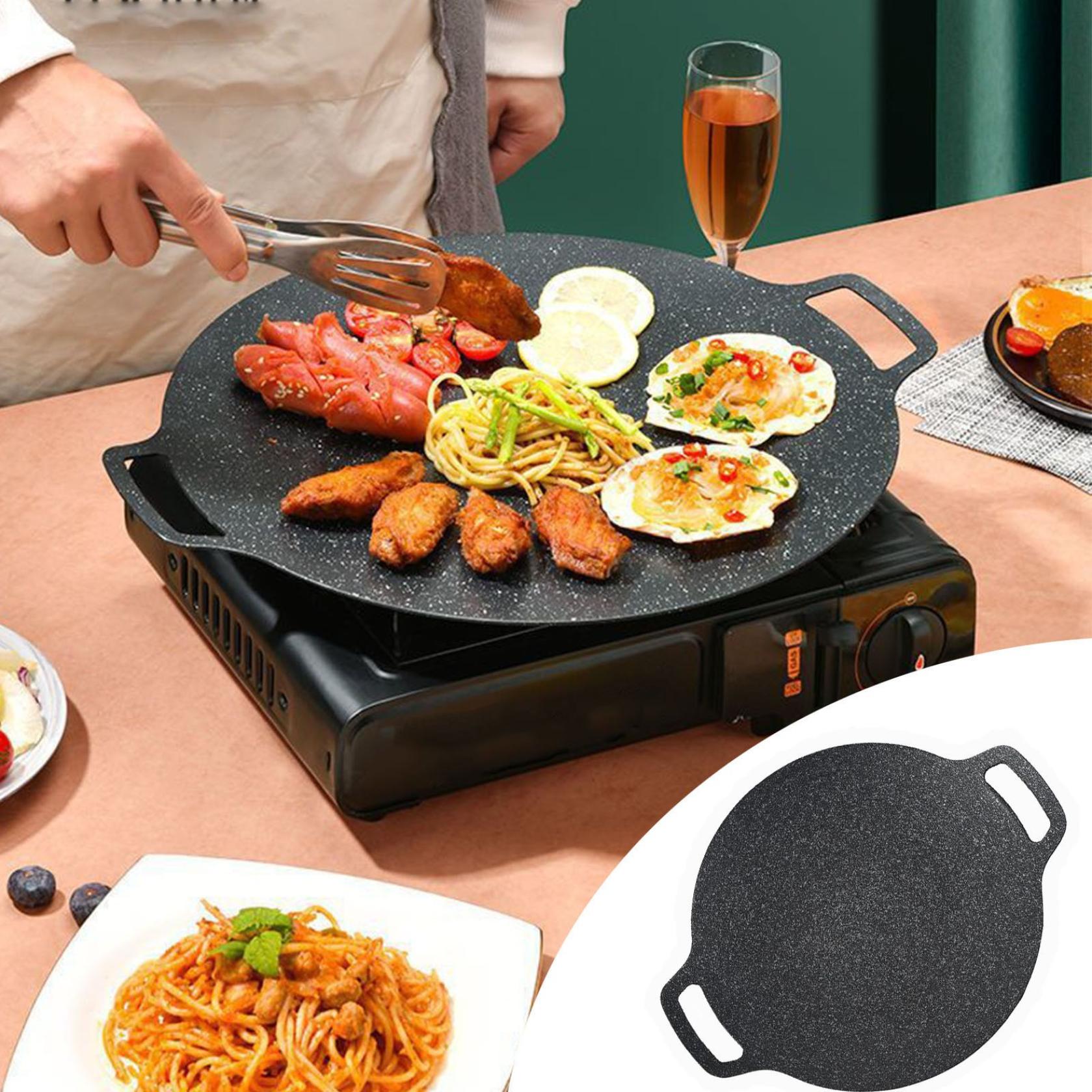 thumbnail video image 2 of Upgraded Multi-Griddle Grill Bbq Shape Handle Electromagnetic Physics Heat Rate No Burning Multi Griddle Pan Iron P, 2 of 10