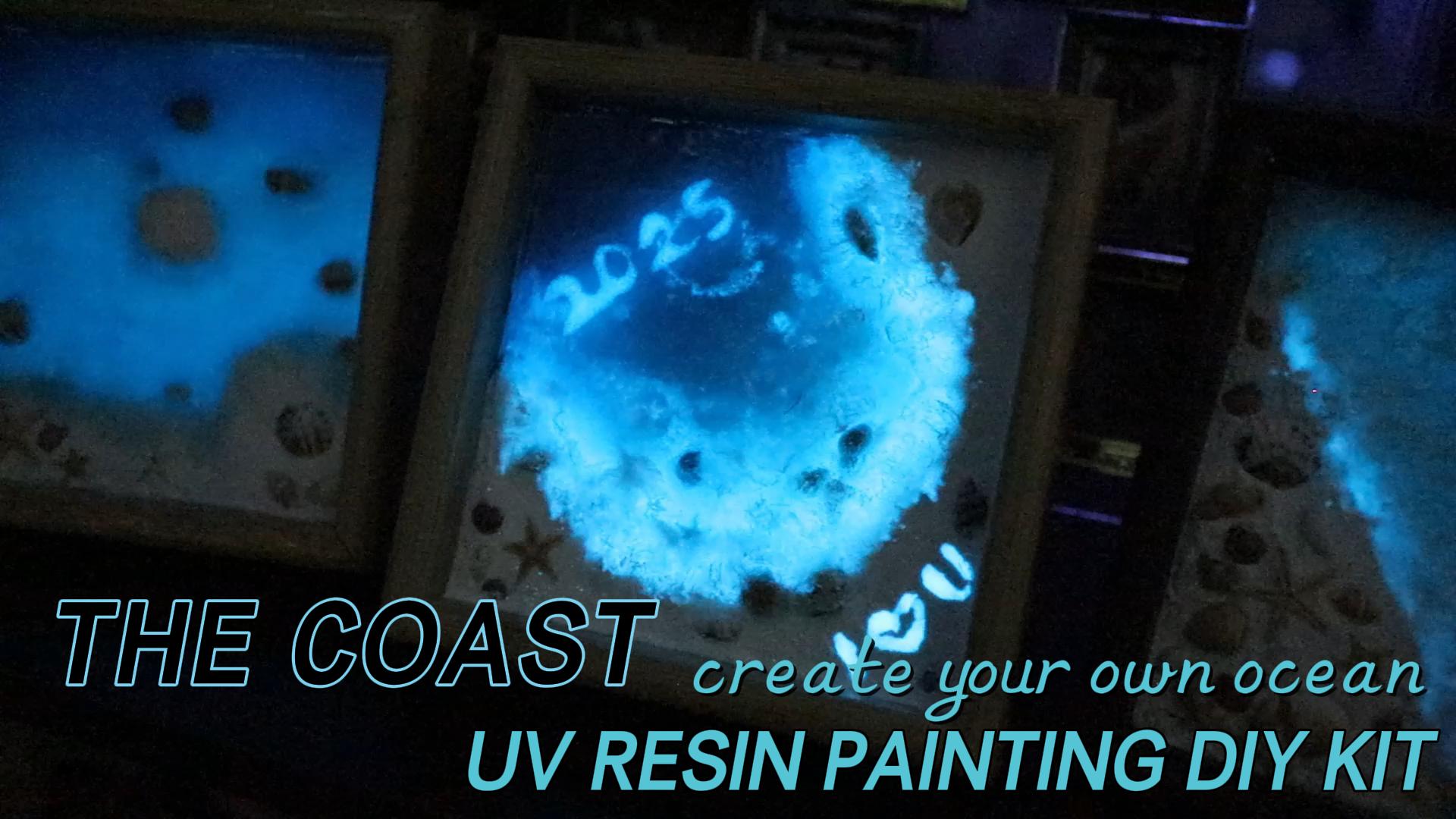 thumbnail video image 2 of iland Crafts for Adults Beach Resin Kit, DIY Beach Art of Rustic Home Decor, Ocean Themed Gifts for Mom & Woman on Creative Crafting, Making Diorama, a Romantic Date Night Painting Kit for Couples, 2 of 9