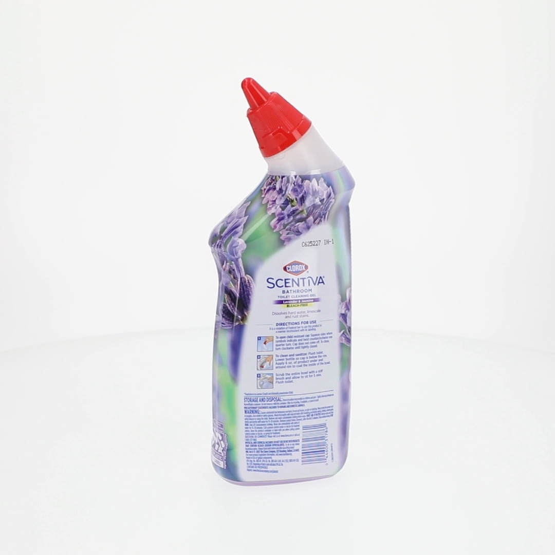 Clorox Scentiva Bathroom Toilet Cleaning Gel, Lavender and Jasmine