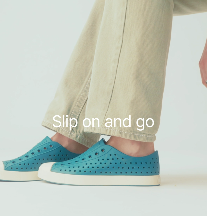thumbnail video image 2 of Native Shoes Unisex Adult Jefferson Sneaker, Lightweight Slip-On Fashion Sneakers, Ankle-High, 2 of 10