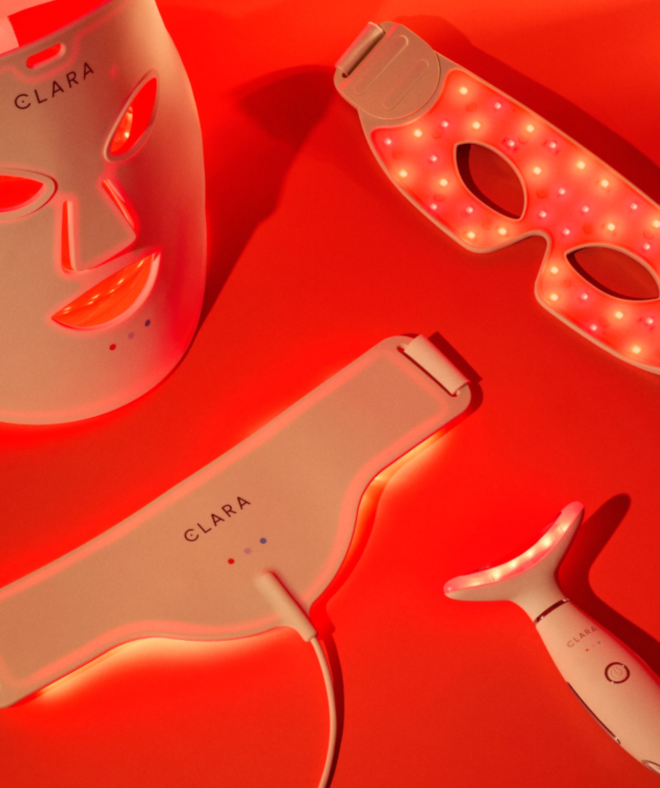 thumbnail video image 2 of Clara Red Light Therapy Eye Mask, Silicone, Adjustable, Collagen Boosting Anti-Aging LED for Radiant Skin, 2 of 6