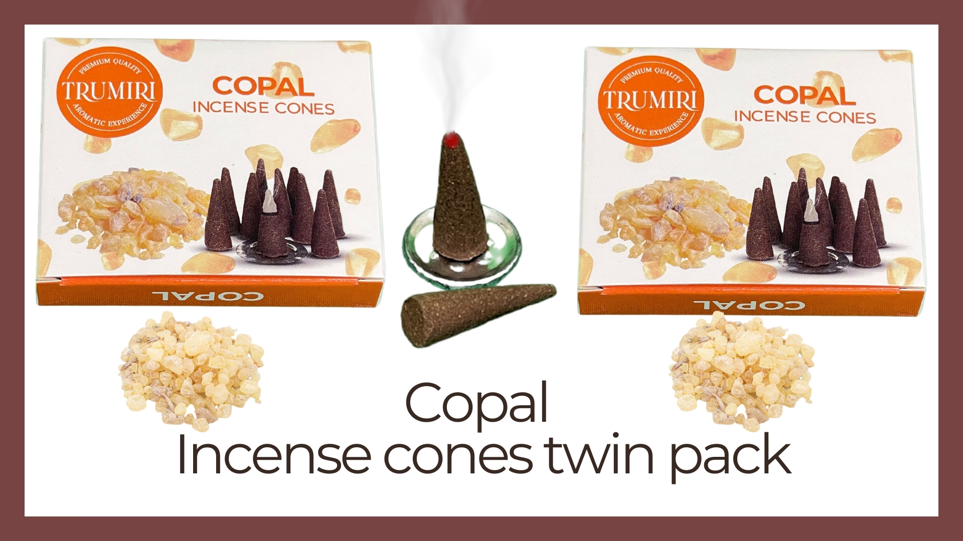 thumbnail video image 2 of Copal Incense Cones - Total 20 Cone Incense - Dual Pack of 10 Insence Cones - Incense Cones Scented - Cone Incense Scents - Insense Cones - Incent Cone, 2 of 13