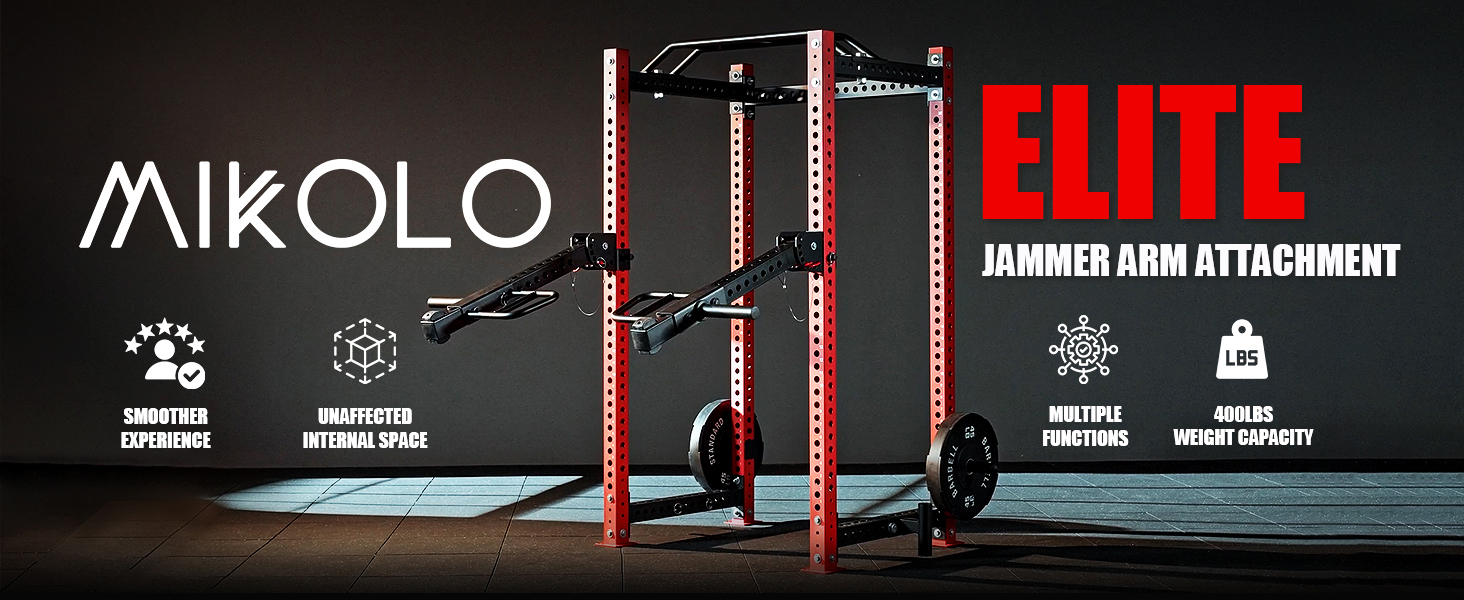 thumbnail video image 2 of Mikolo LAT Pull-Down for 3" x 3" Power Cage Rack Attachments,Home Gym Accessories, 2 of 6