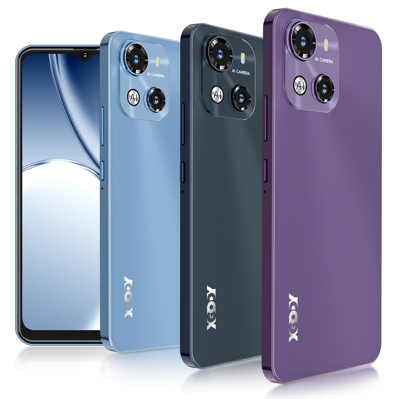 thumbnail video image 2 of XGODY X18 4G T-Mobile Unlocked Cellphones, 16GB Unlocked Smartphone, 3750mAh Android phone, 6.5" Mobile Phone, Lavender, 2 of 14