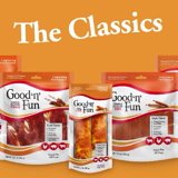 Good 'n' Fun Triple Flavor Chews, 7 Inch Rolls, Rawhide Dog Treats, 2 ...