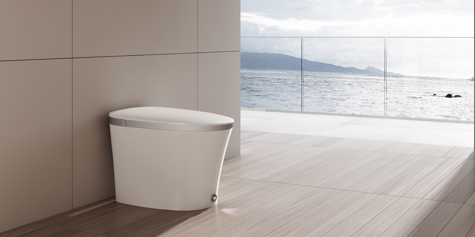 thumbnail video image 2 of EPLO Smart Toilet Bidet, Auto Open/Close Lid,Foam Shield Splash Proof,Auto Flush,Elongated Toilet, 2 of 8