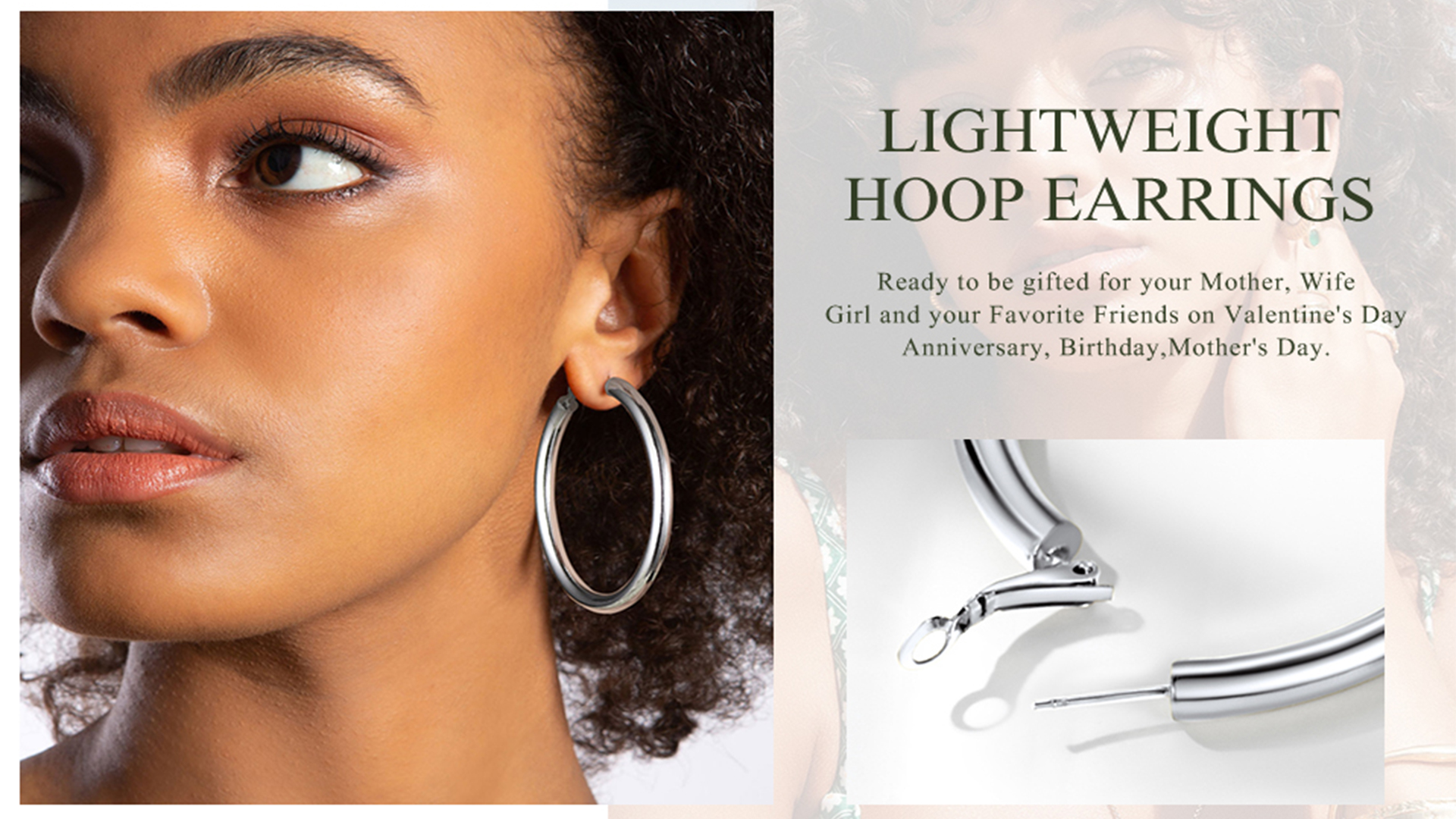 thumbnail video image 2 of Bestyle Large Cross Hoop Earrings for Women 80mm Oversized Lightweight 18K Gold Plated Earrings Gifts for Girlfriend Daughter Mom Wife, 2 of 9