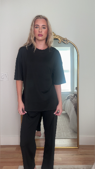 thumbnail video image 2 of Avidlove Lounge Sets for Women Short Sleeve Pajamas Tops with Long Pants Loungewear 2 Piece Outfits, 2 of 8