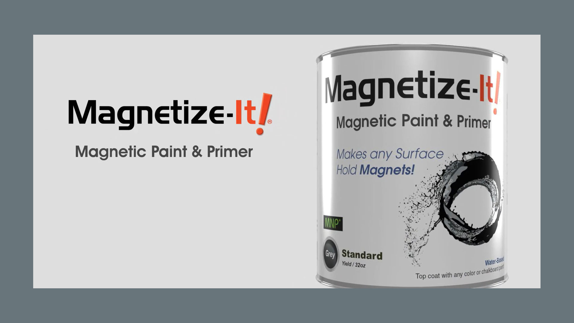 Magnetize-It! Magnetic Paint Primer (Water Based) – Standard Yield ...