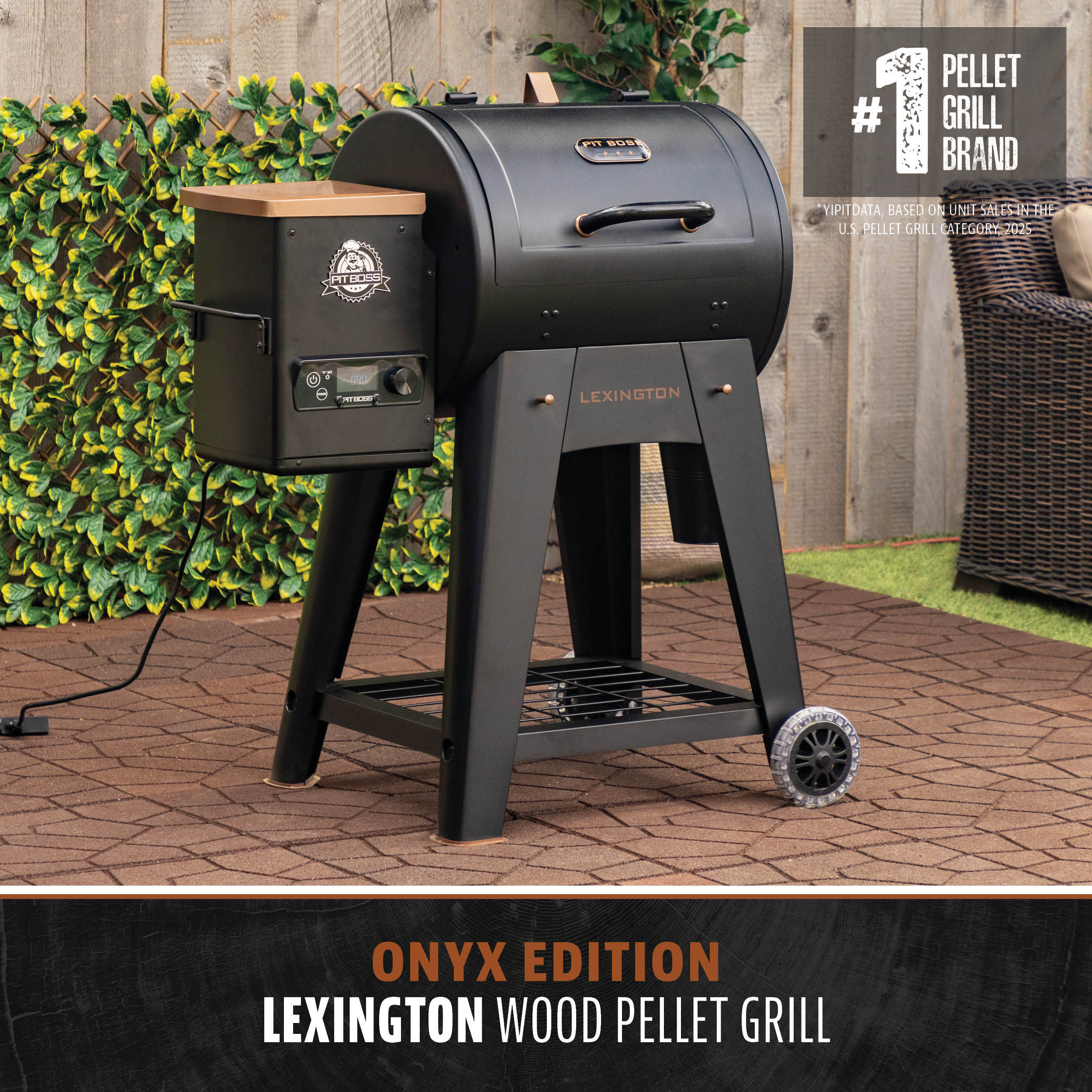 thumbnail video image 2 of Pit Boss Lexington Wood Fired Pellet Grill and Smoker with Flame Broiler, 543 sq in cooking space, Onyx Series, 2 of 12