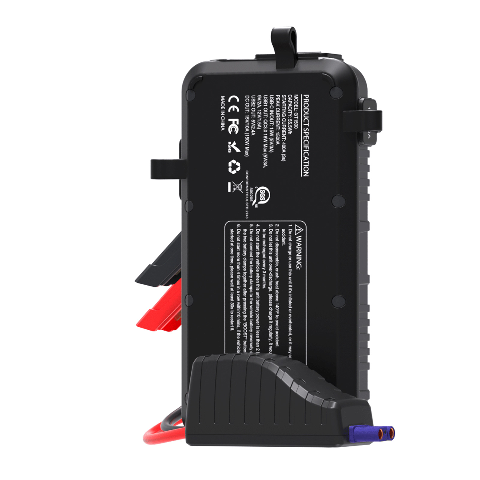 GOOLOO Jump Starter,3000A Peak 12V GP3000 Portable Car Battery Pack for Up  to 9.0L Gas and 7.0L Diesel Engines,Lithium Auto Car Starter Battery  Booster Box Power Bank 