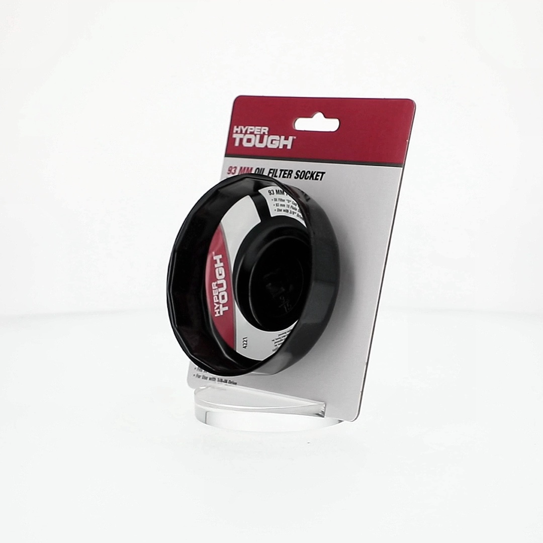 Hyper Tough Oil Filter D Cap Wrench 93mm for 15 Flute Multi-Flute