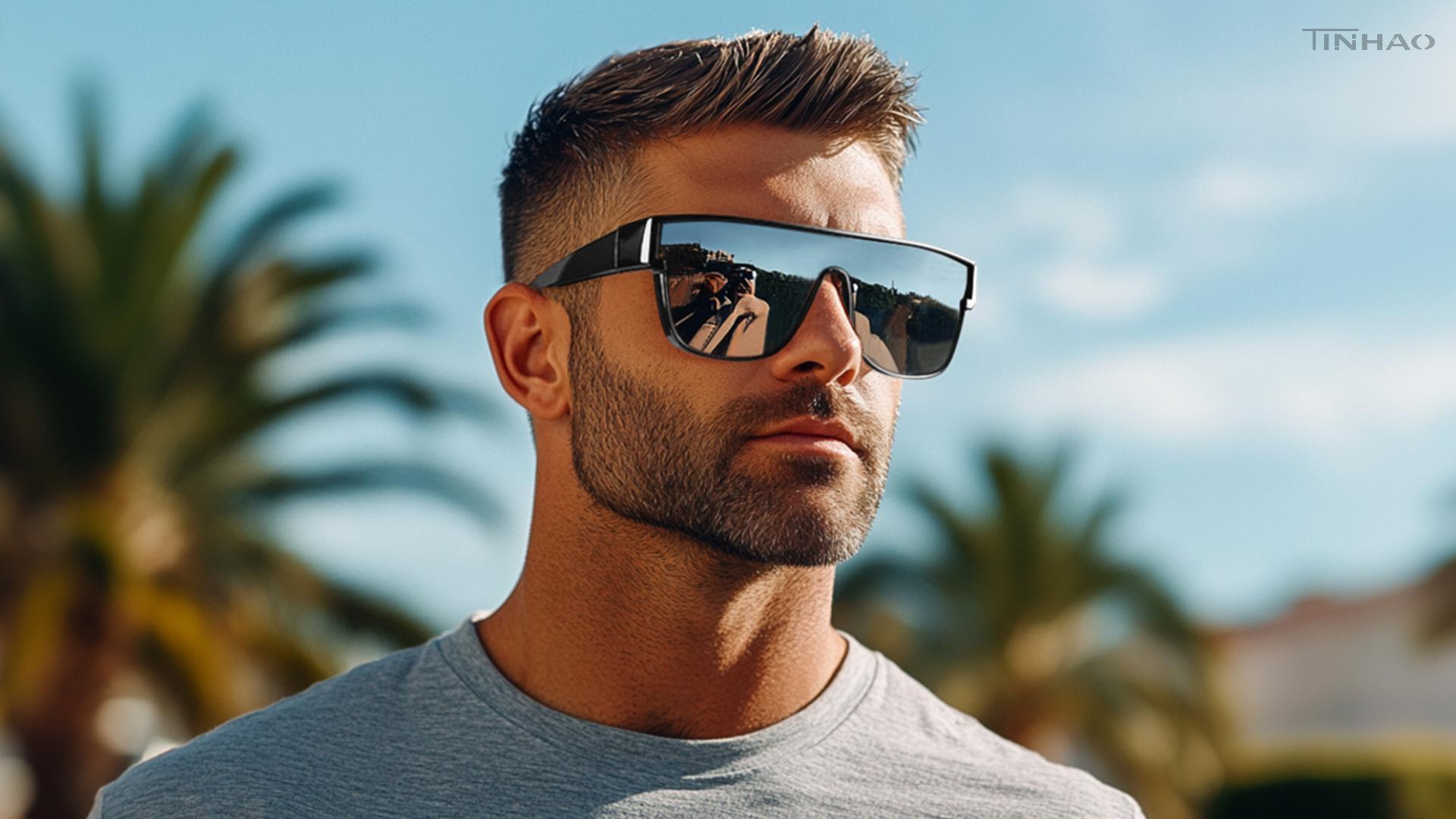 thumbnail video image 2 of TINHAO Polarized Sunglasses Fit Over Glasses for Men Women Driving Oversized Square Sun Glasses UV400 Protection Shades, 2 of 7