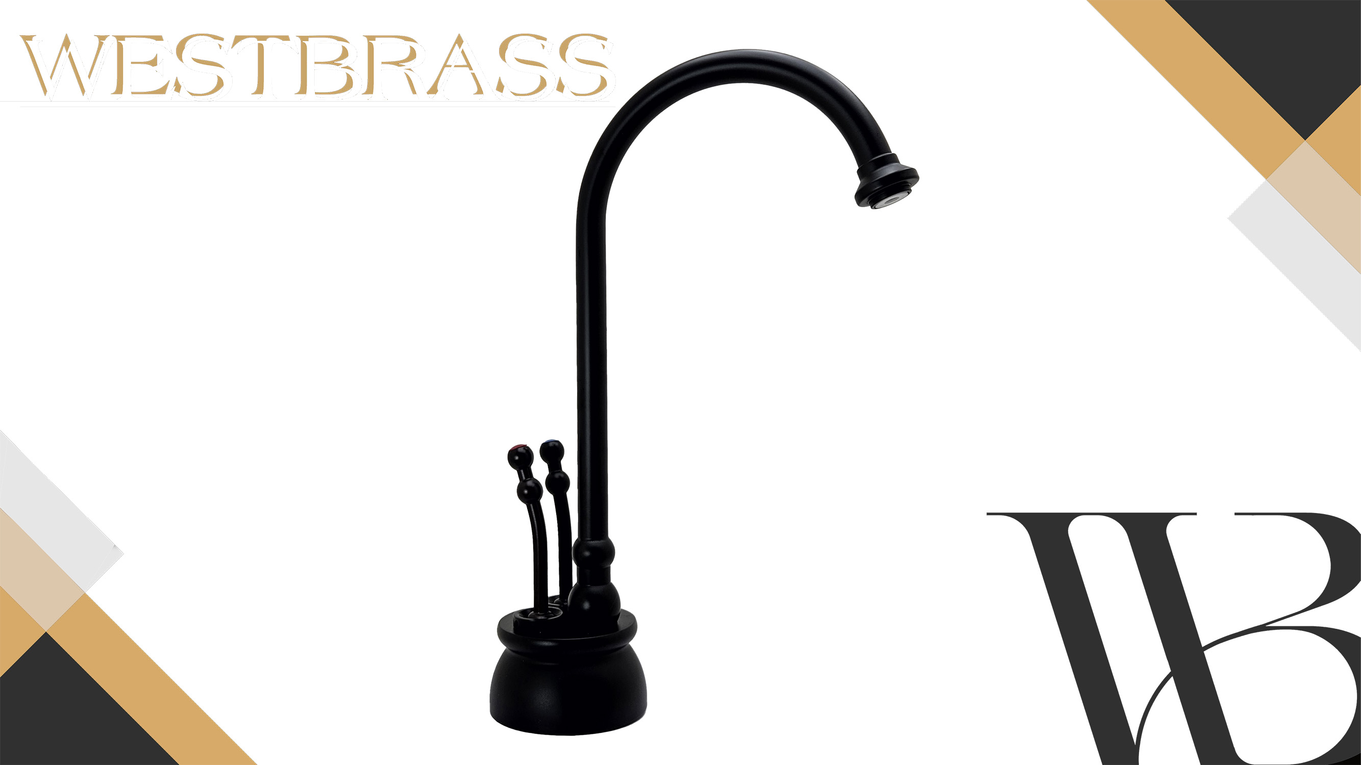 thumbnail video image 2 of Westbrass D262-NL-12 Docalorah 10" 2-Handle Hot and Cold Water Dispenser Faucet (Tank sold separately), Oil Rubbed Bronze, 2 of 8