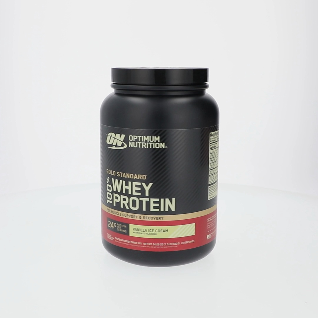 Optimum Nutrition, Gold Standard 100% Whey Protein Powder, Vanilla