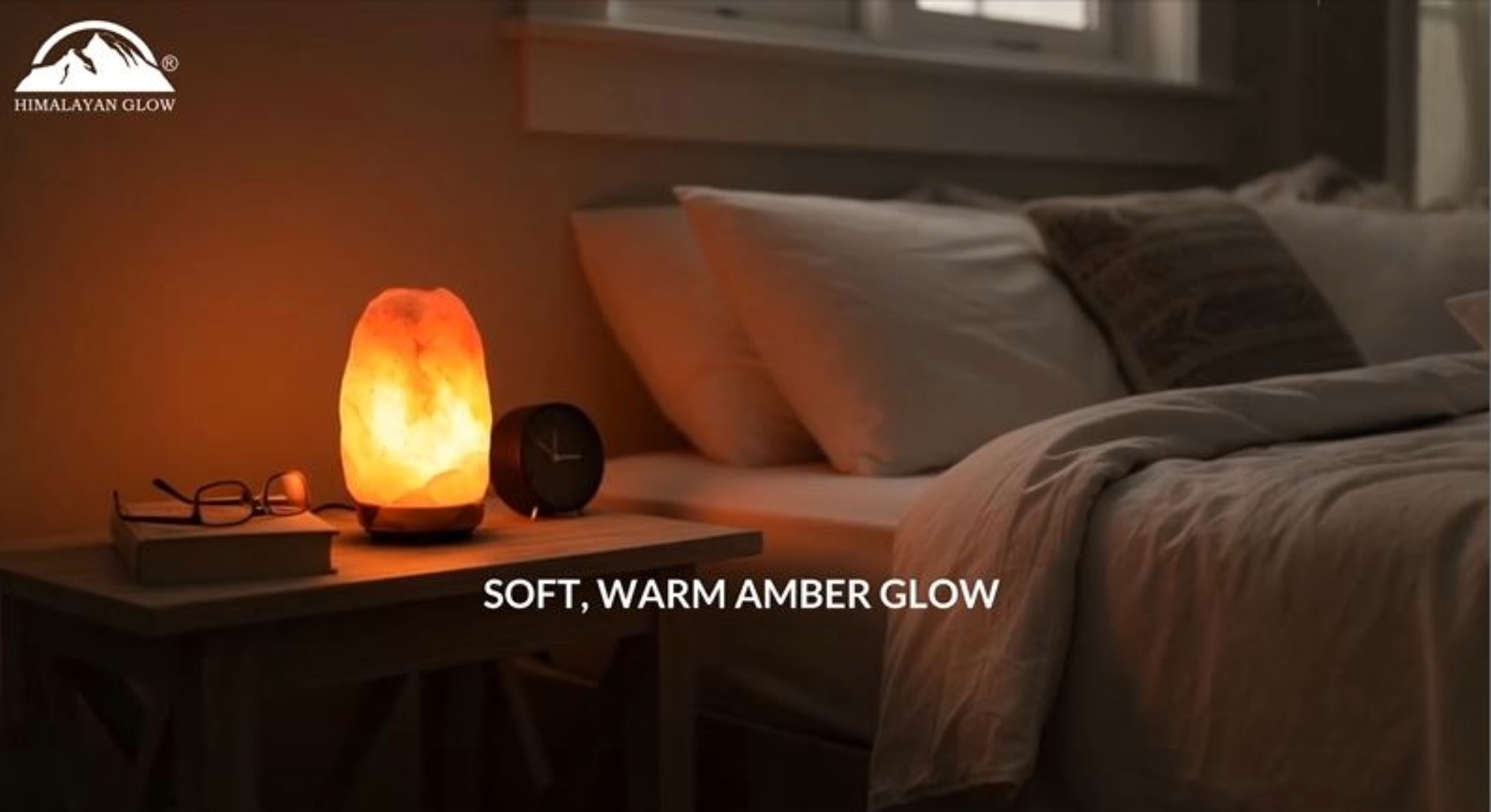 thumbnail video image 2 of Himalayan Glow Pink Salt Lamp, LED Bulb with Touch Dimmer Switch, 5 x 9 inches, 5-7 lbs, 2 of 7