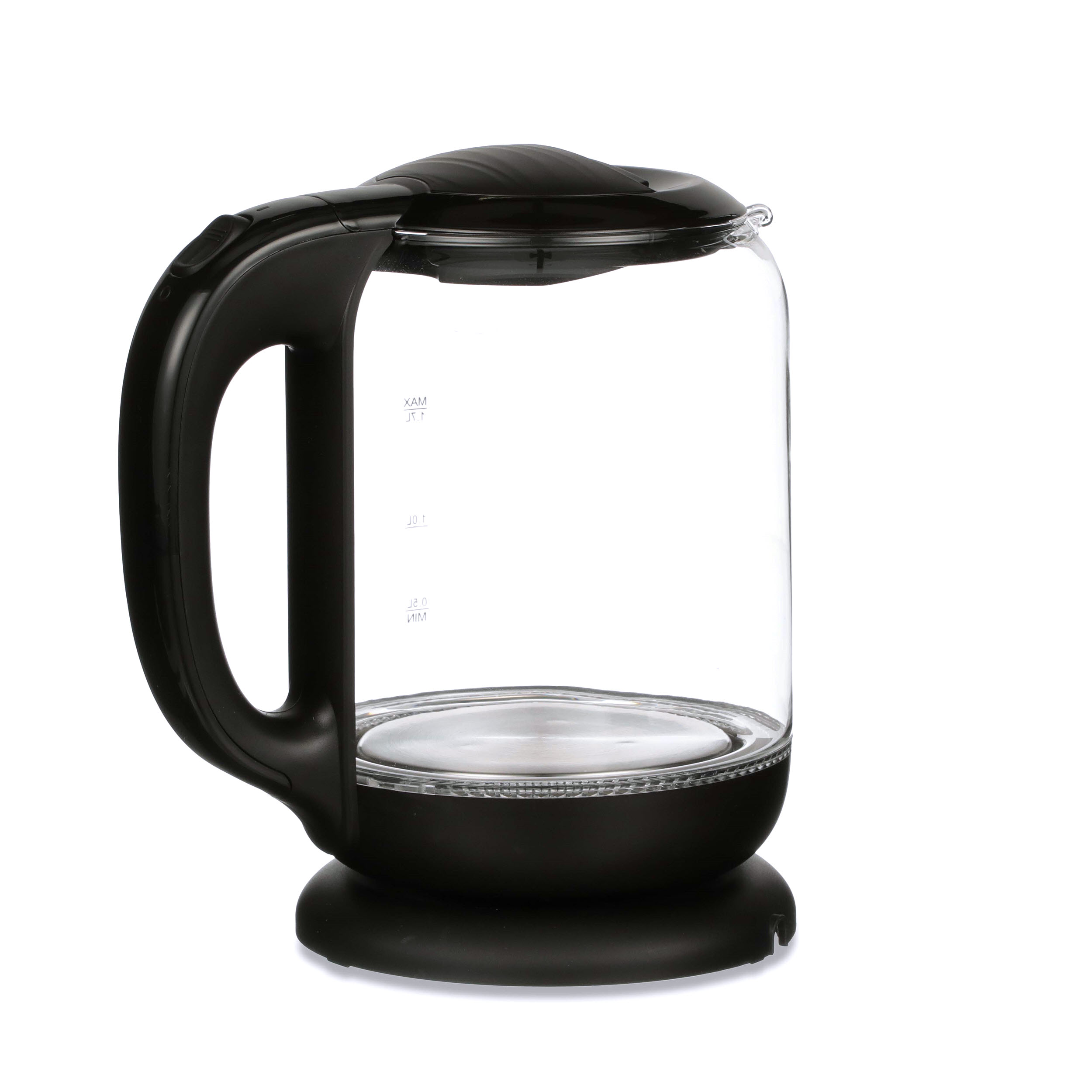 Chefman Electric Glass Kettle - Silver/Black, 1.8 L - Harris Teeter