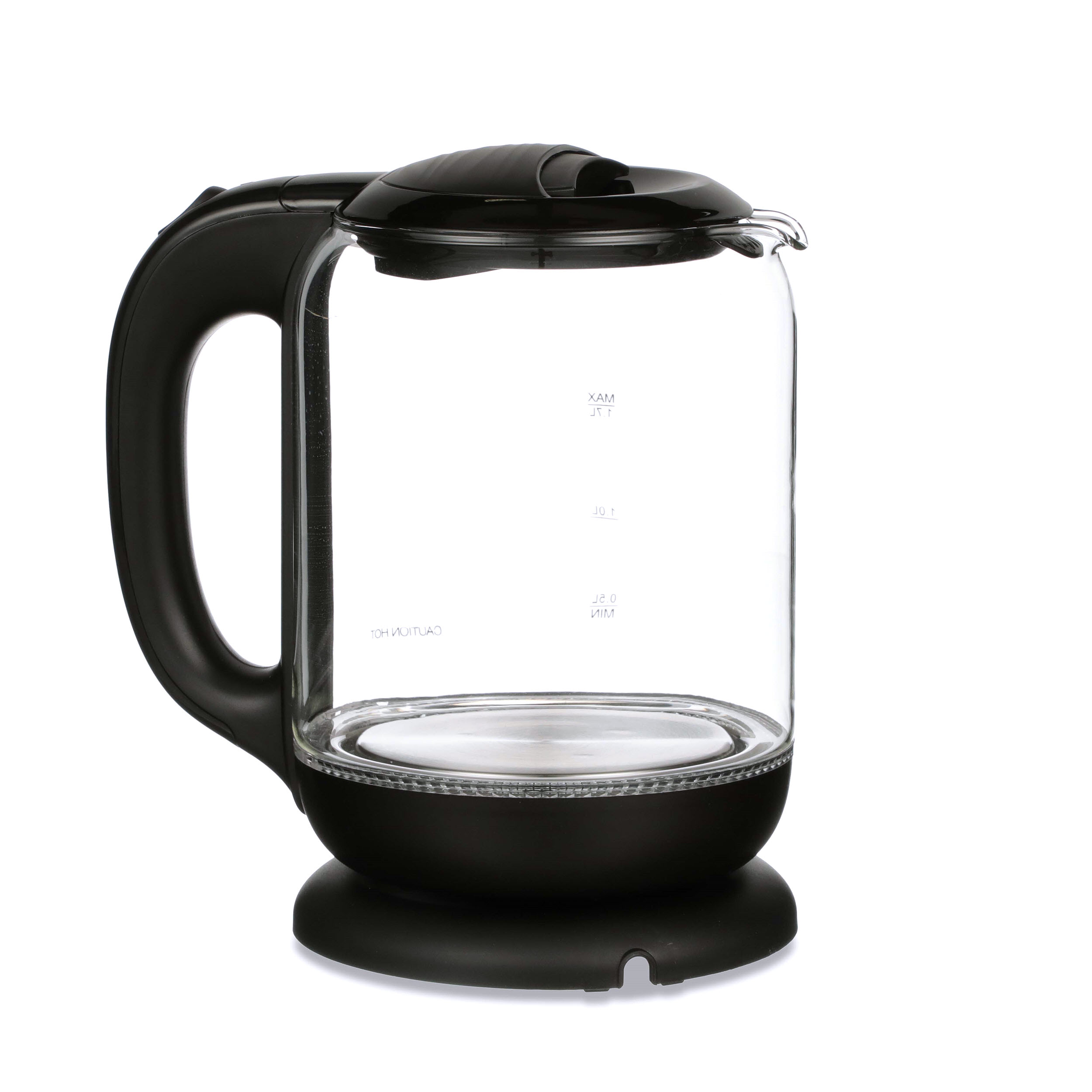 CHEFMAN RJ-11-17-GOPP Chefman Glass Electric Tea Kettle 1.7 Liter w/ LED  Lights & Auto Shut off