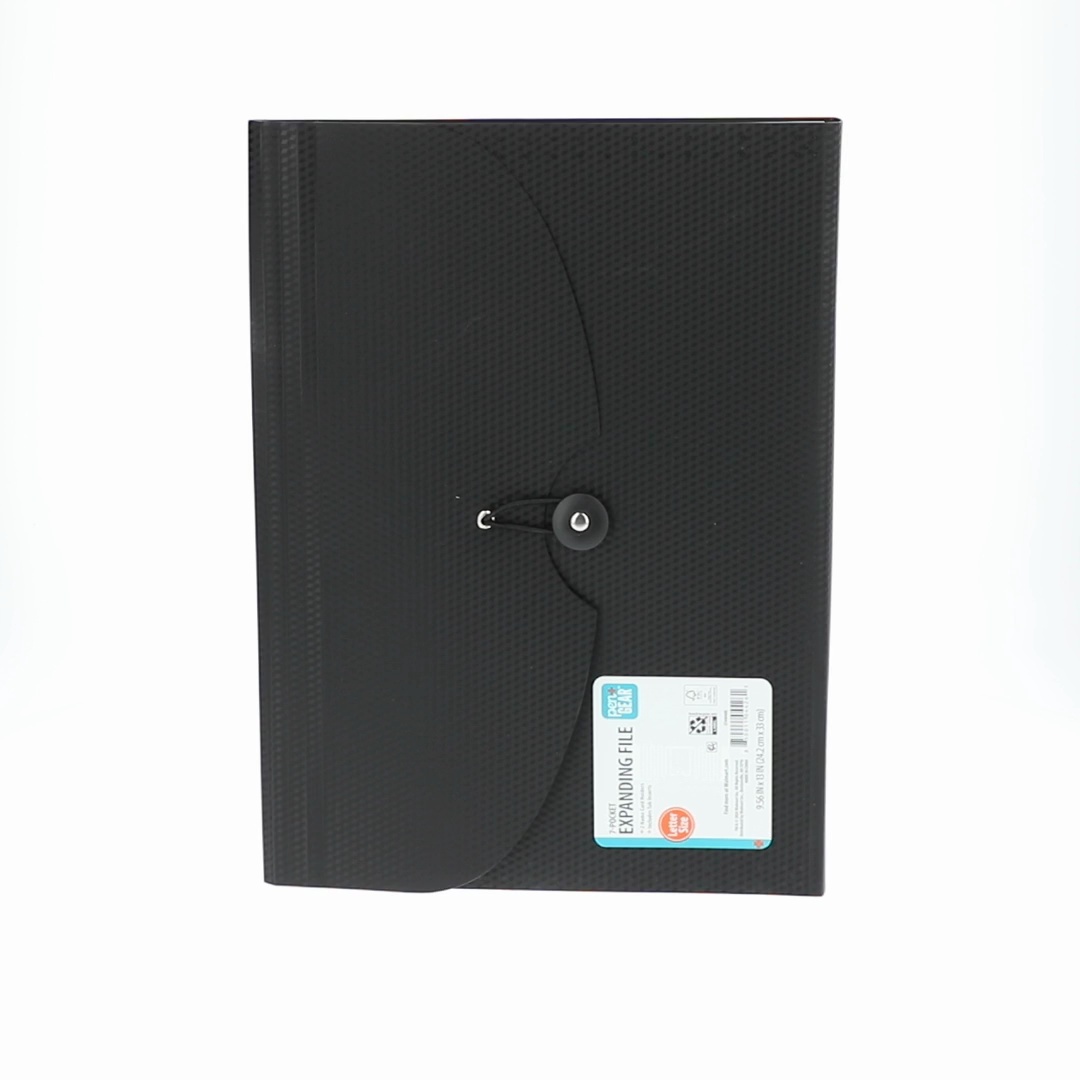 Pentel Recycology A4 Presentation Display Book - 20 Wing Pocket, Black, Made From 50% Recycled Materials