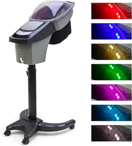 Elitzia 7 Color Hair Steamer Black Hooded Micro Mist Ozone Hair