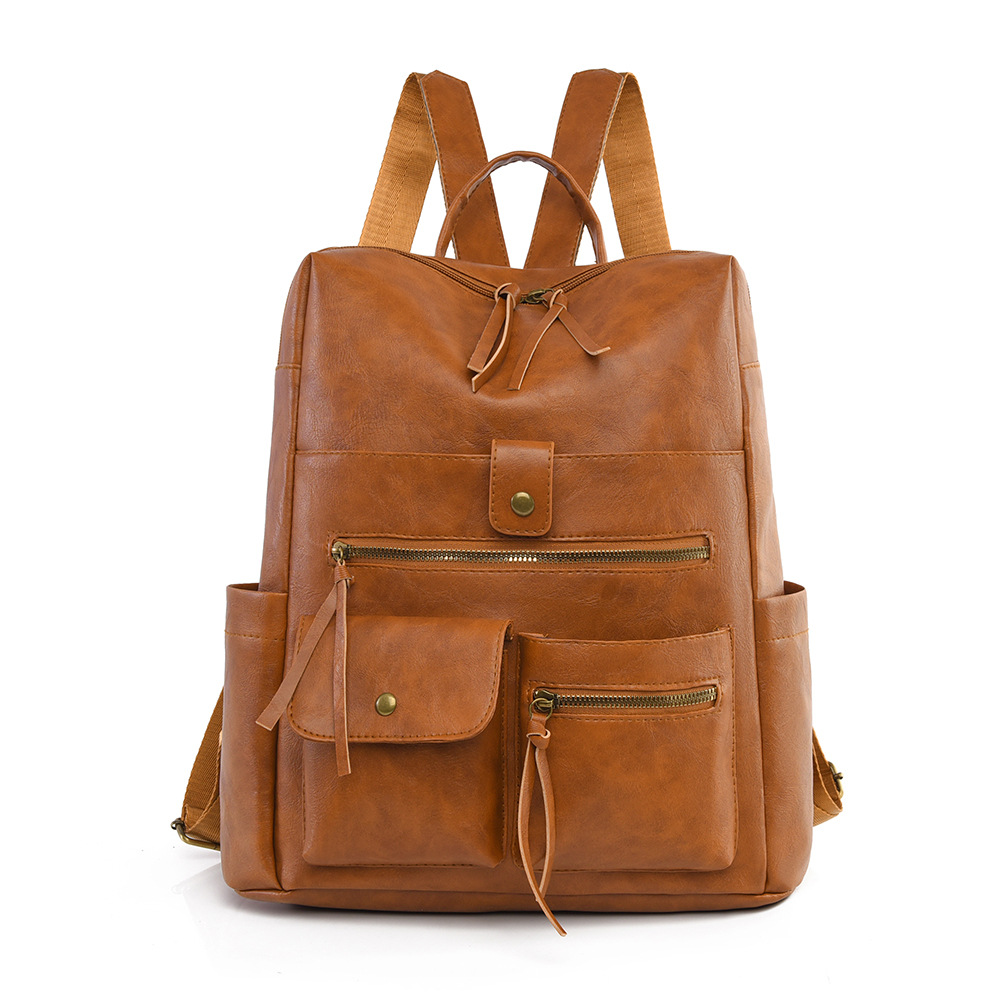 thumbnail video image 2 of PRIYAL Backpack Purse for Women Fashion Backpack Purses PU Leather Daypacks Anti-Theft Shoulder Bag Satchel Purse, 2 of 10