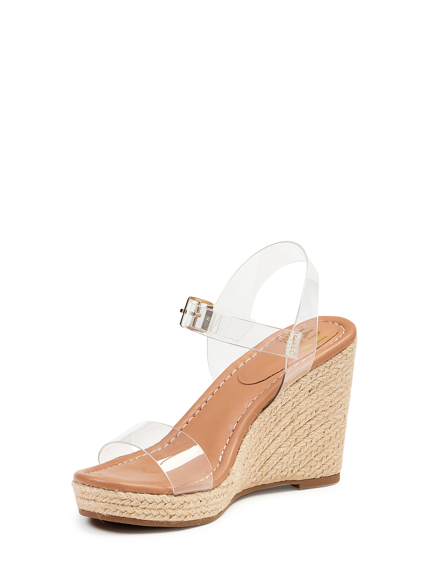Women Madden NYC Lucite Espadrille Wedge - Walmart.com