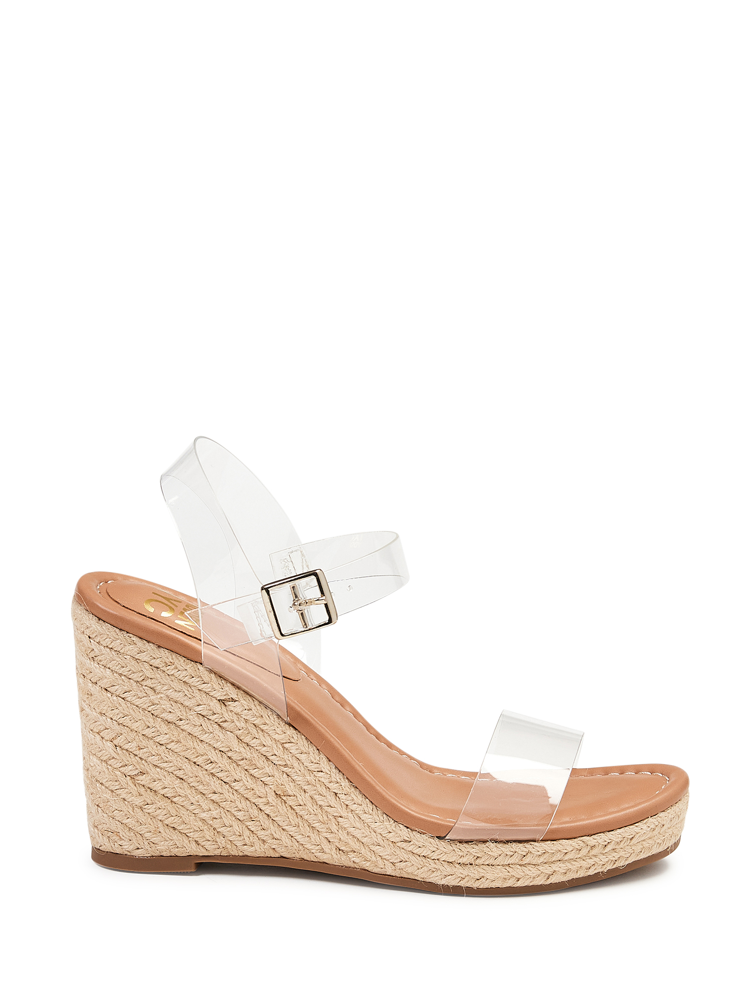 Women Madden NYC Lucite Espadrille Wedge - Walmart.com