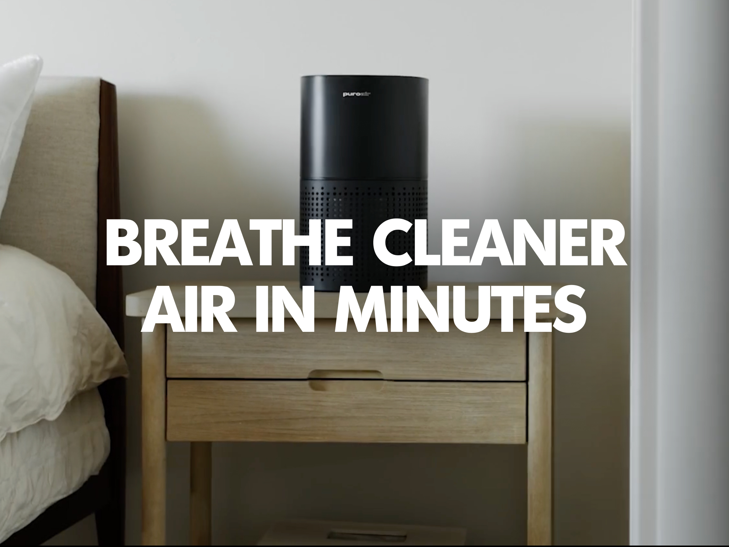 thumbnail video image 2 of PuroAir 240 HEPA Air Purifiers for Home Large Rooms - Covers 1,000 Sq ft (4 Pack), 2 of 10