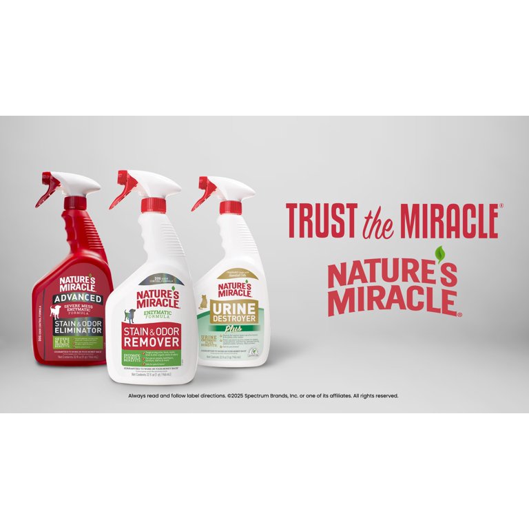 Nature's Miracle Cat Stain and Odor Remover Foam for Carpet, Hard