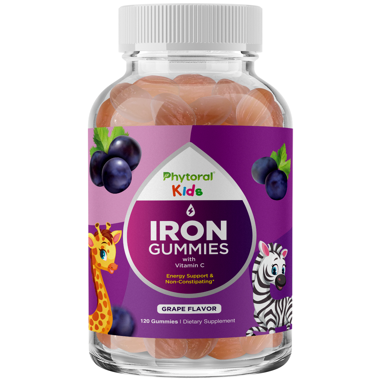 thumbnail video image 2 of Tasty Kids Multivitamin with Iron Gummy - Gentle Iron Gummies for Kids and Toddlers with Vitamin C and B Complex - Non Constipating Iron Supplements for Kids - Vegetarian Non GMO Kosher Gluten Free, 2 of 10