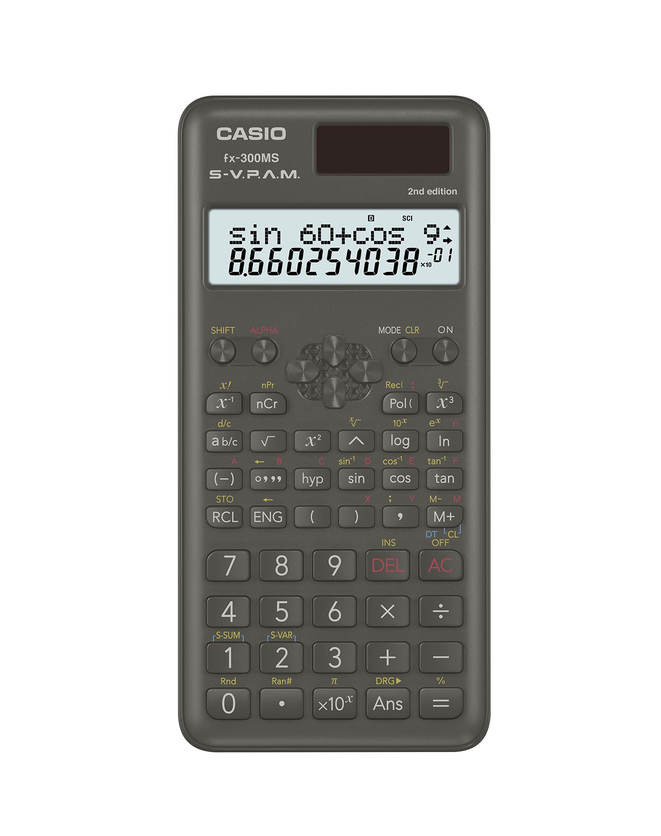 thumbnail video image 2 of Casio FX-300MSPLUS2 Scientific Calculator, Black, 2 of 5