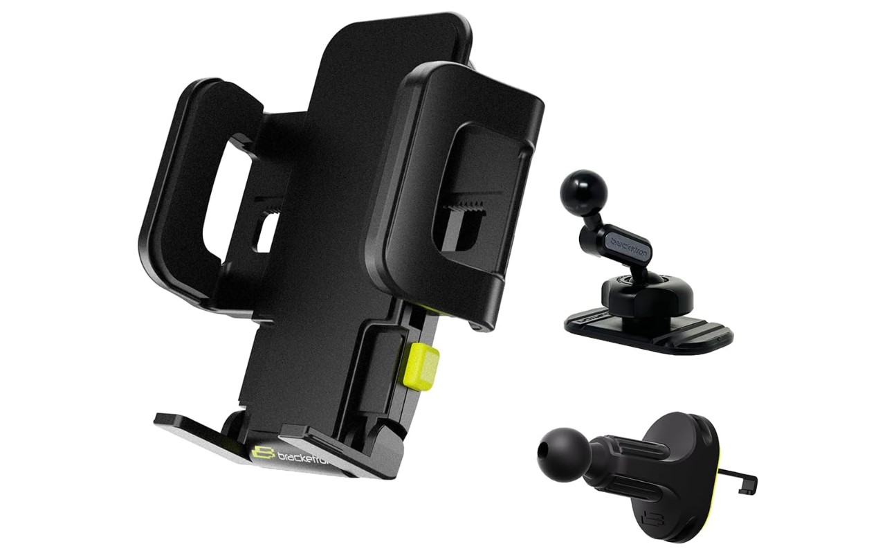 Bracketron TripGrip 2-in-1 Car Phone Mount Vent & Dashboard Holder with ...