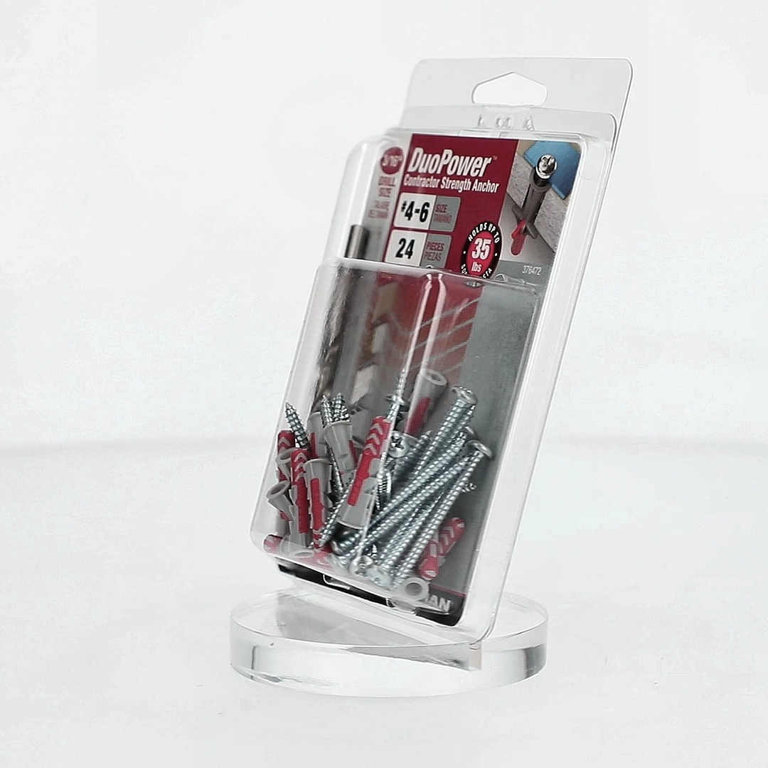 thumbnail image 2 of Hillman DuoPower Contractor Anchors Hillman DuoPower Contractor-Strength Anchors XL-Pak - #6 White Drywall & Concrete Anchors Wall Anchors 2 of 10
