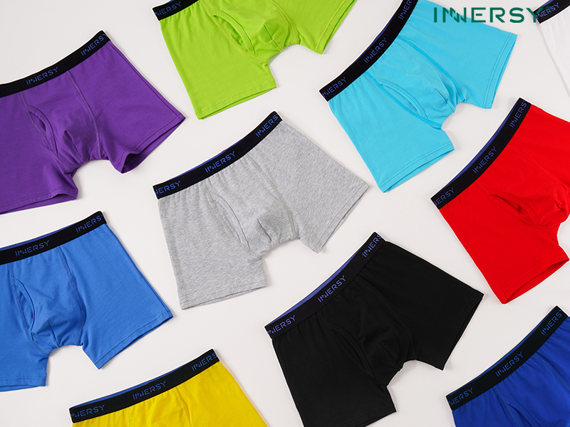 thumbnail video image 2 of INNERSY Boys Underwear Stretchy Cotton Soft Boxer Briefs for 6-18 Teen Boys 5 Pack (L, Sea Shark), 2 of 8