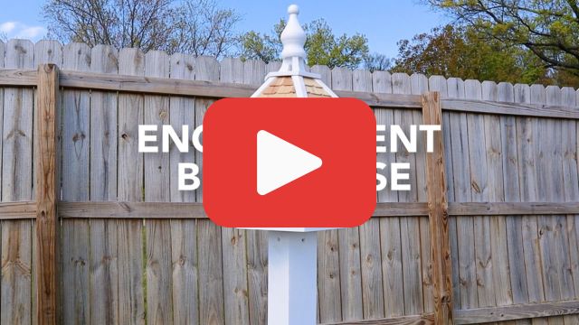 thumbnail video image 2 of Home Bazaar Enchantment Bird House, White, 2 of 4