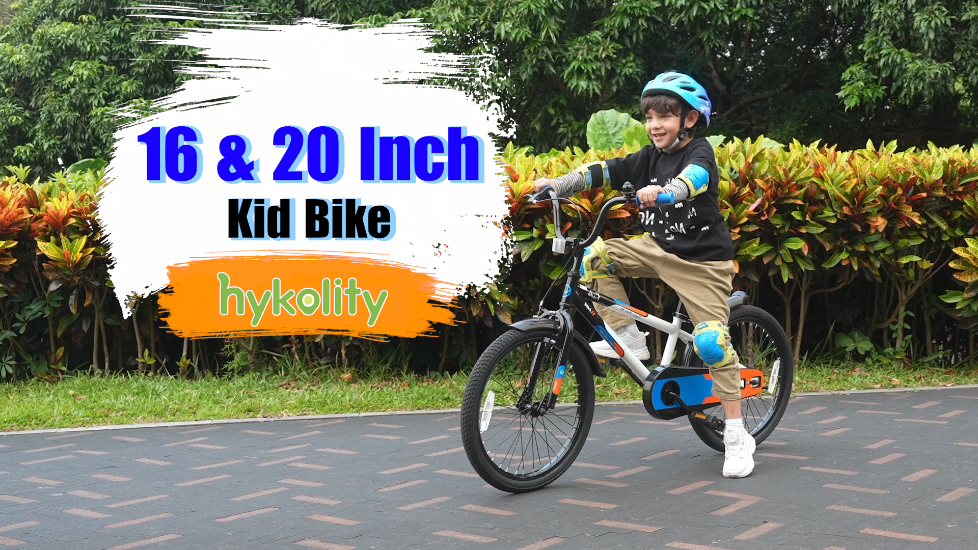 thumbnail video image 2 of Hykolity Kids Bikes 20 Inch Kids Bicycle Ages 6-12 Years Old Kids Bicycle for Boys Girl with Adjustable Seat Coaster Brake Green, 2 of 8