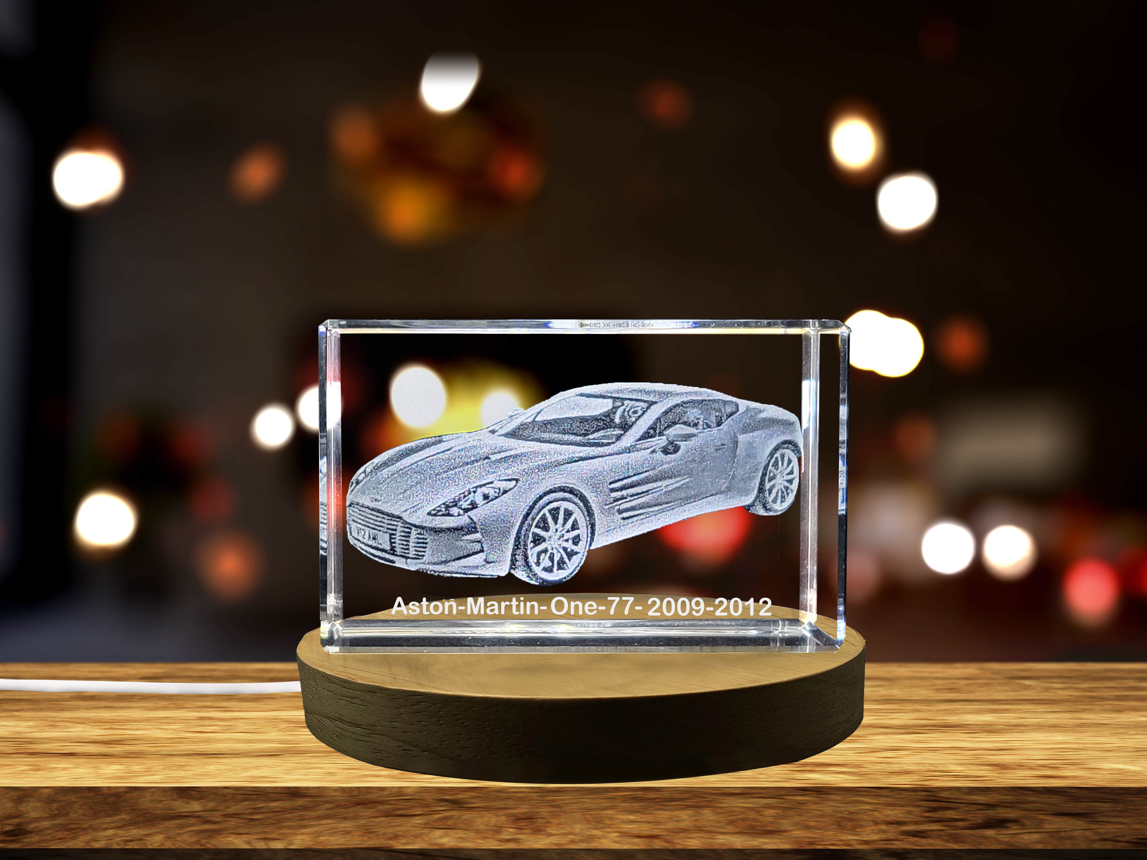 thumbnail video image 2 of Unleash the Unparalleled Power: Aston Martin One-77 (2009–2012) - 3D Engraved Crystal Tribute, 2 of 7
