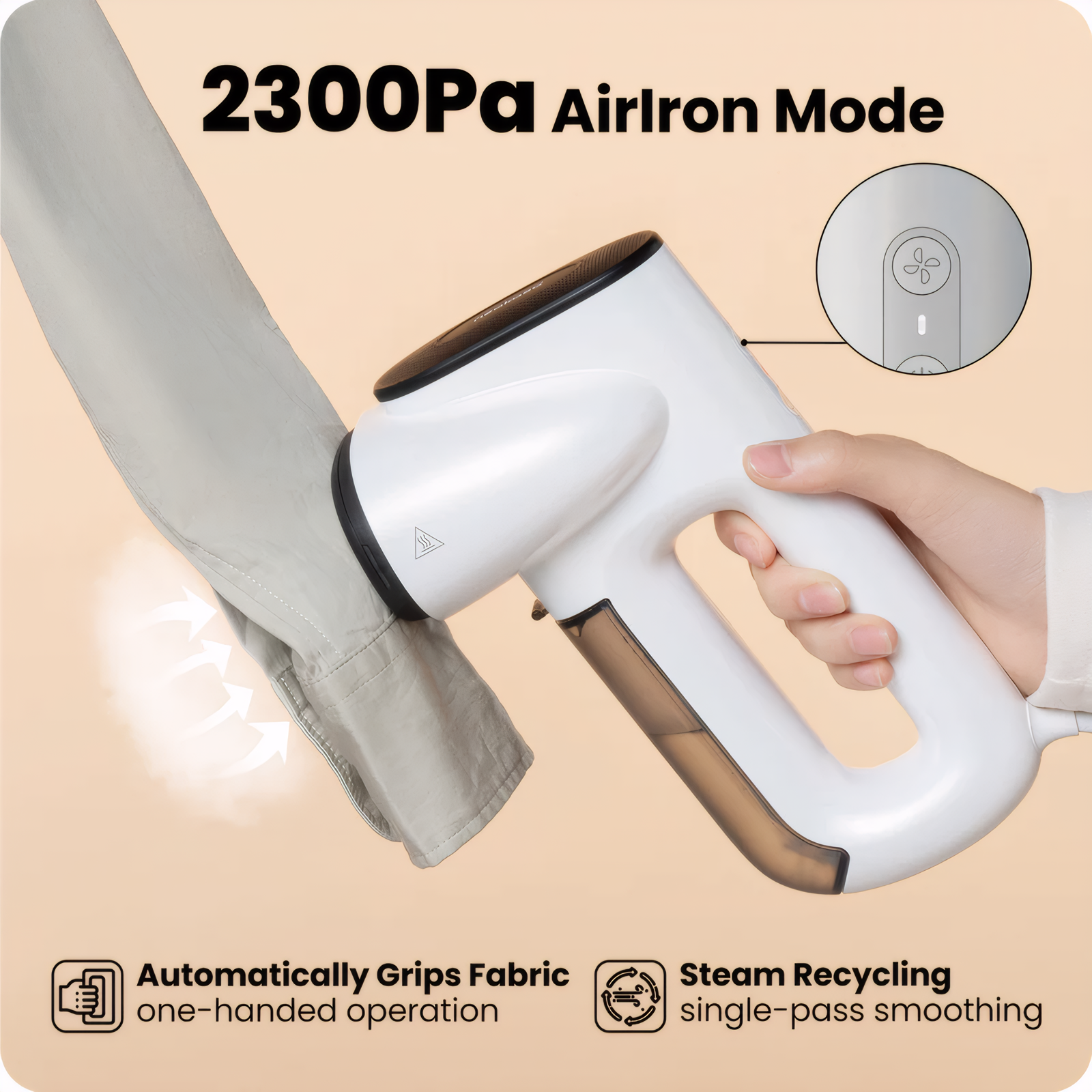 thumbnail video image 2 of Neakasa Magic 1 Vacuum Steamer for Clothes- AirIron™ 2300Pa Suction, Auto-Grip, 118ml Tank, All-Fabric, 2 of 12