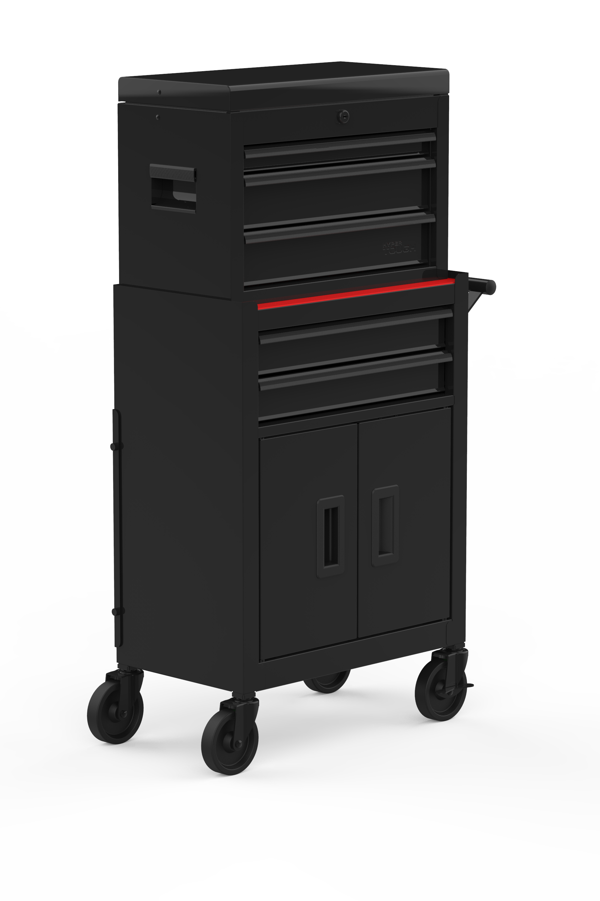 Hyper Tough 20 Inch Heavy Duty Steel Tool Chest 400 lbs Capacity Black Walmart