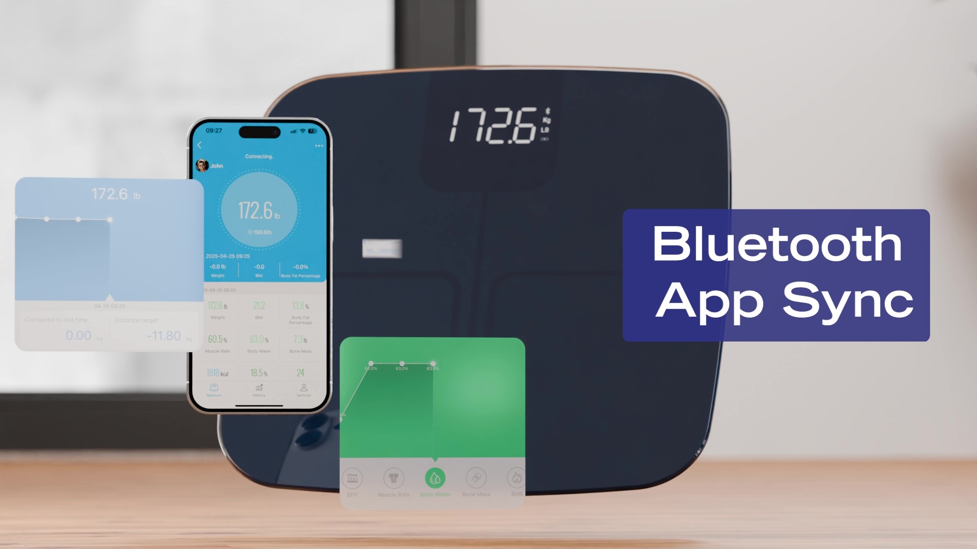 thumbnail video image 2 of Nautica Body Tracker Plus – 12 Body Metrics, Advanced ITO Technology, Bluetooth Sync, Hidden LED Display, 2 of 10