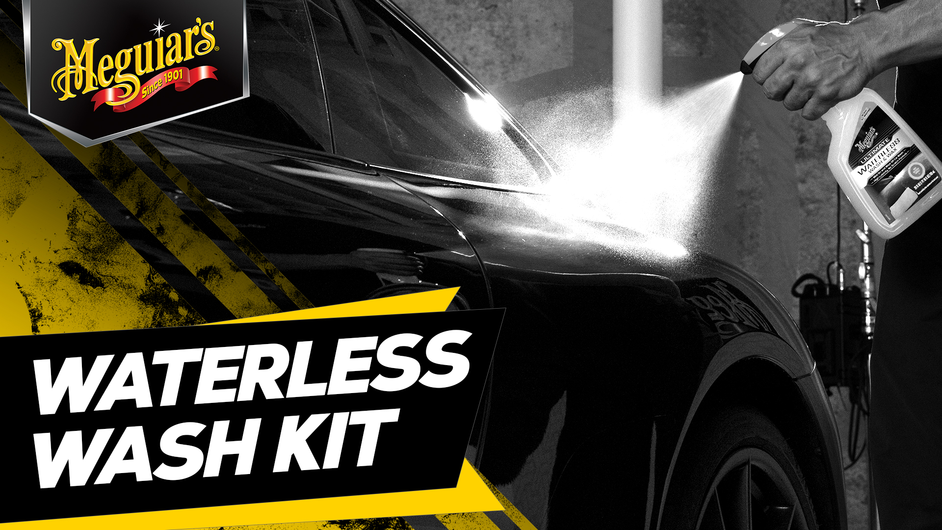 thumbnail video image 2 of Meguiar’s Waterless Wash Kit - Gently Cleans, Adds Shine, and Protects Without Water, 2 of 10