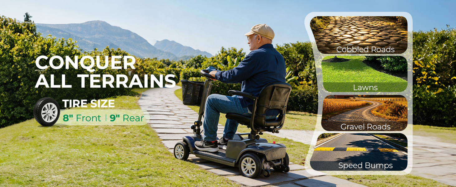 thumbnail video image 2 of Arshin Senior-Friendly Mobility Scooter,Easy-to-Use and Lightweight Foldable,300lbs,Purple, 2 of 8